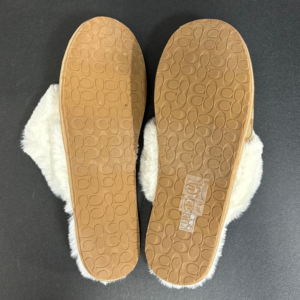 Coach Ziva Faux Fur Slippers [MR4011] - Picture 7 of 9